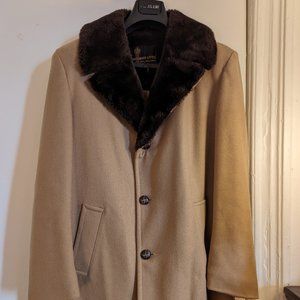 Anderson-Little car coat faux fur collar and lined